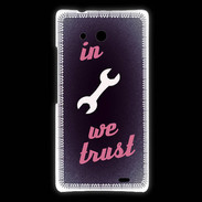 Coque Huawei Ascend Mate In Mecanic We trust Rouge ZG