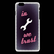 Coque iPhone 6Plus / 6Splus In Mecanic We trust Rouge ZG