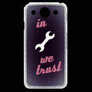 Coque LG G Pro In Mecanic We trust Rouge ZG