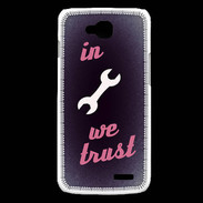 Coque LG L90 In Mecanic We trust Rouge ZG