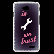 Coque LG L70 In Mecanic We trust Rouge ZG