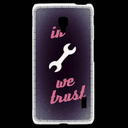 Coque LG F6 In Mecanic We trust Rouge ZG