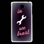 Coque LG F5 In Mecanic We trust Rouge ZG