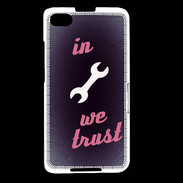 Coque Blackberry Z30 In Mecanic We trust Rouge ZG