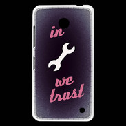 Coque Nokia Lumia 630 In Mecanic We trust Rouge ZG