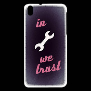 Coque HTC Desire 816 In Mecanic We trust Rouge ZG