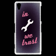Coque Sony Xperia Z2 In Mecanic We trust Rouge ZG