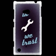 Coque Nokia Lumia 720 In Mecanic We trust Bleu ZG