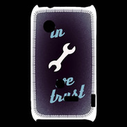 Coque Sony Xperia Typo In Mecanic We trust Bleu ZG