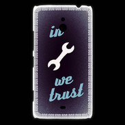 Coque Nokia Lumia 1320 In Mecanic We trust Bleu ZG