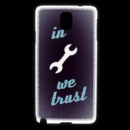 Coque Samsung Galaxy Note 3 In Mecanic We trust Bleu ZG