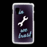 Coque LG L5 2 In Mecanic We trust Bleu ZG