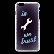 Coque iPhone 6Plus / 6Splus In Mecanic We trust Bleu ZG