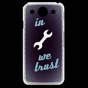 Coque LG G Pro In Mecanic We trust Bleu ZG