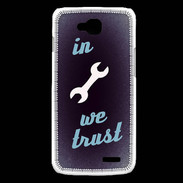 Coque LG L90 In Mecanic We trust Bleu ZG