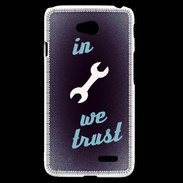 Coque LG L70 In Mecanic We trust Bleu ZG