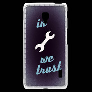 Coque LG F6 In Mecanic We trust Bleu ZG
