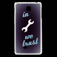 Coque LG F5 In Mecanic We trust Bleu ZG