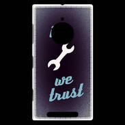 Coque Nokia Lumia 830 In Mecanic We trust Bleu ZG