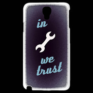 Coque Samsung Galaxy Note 3 Light In Mecanic We trust Bleu ZG