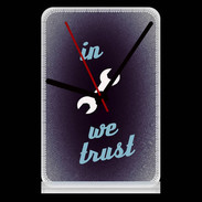 Pendule de bureau In Mecanic We trust Bleu ZG