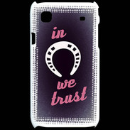 Coque Samsung Galaxy S In Luck We trust Rouge ZG