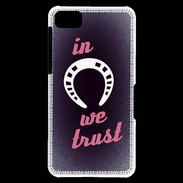 Coque Blackberry Z10 In Luck We trust Rouge ZG