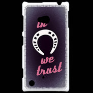 Coque Nokia Lumia 720 In Luck We trust Rouge ZG