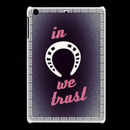 Coque iPadMini In Luck We trust Rouge ZG