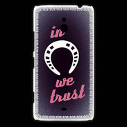 Coque Nokia Lumia 1320 In Luck We trust Rouge ZG