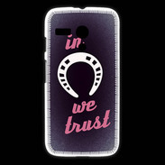 Coque Motorola G In Luck We trust Rouge ZG