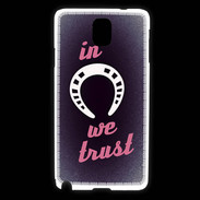 Coque Samsung Galaxy Note 3 In Luck We trust Rouge ZG
