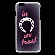 Coque iPhone 6Plus / 6Splus In Luck We trust Rouge ZG