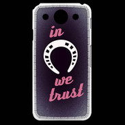 Coque LG G Pro In Luck We trust Rouge ZG