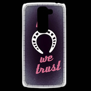 Coque LG G2 Mini In Luck We trust Rouge ZG