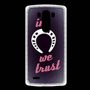 Coque LG G3 In Luck We trust Rouge ZG