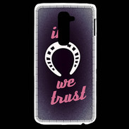 Coque LG G2 In Luck We trust Rouge ZG