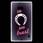 Coque Nokia Lumia 930 In Luck We trust Rouge ZG