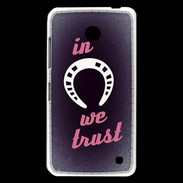 Coque Nokia Lumia 630 In Luck We trust Rouge ZG