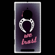 Coque Nokia Lumia 830 In Luck We trust Rouge ZG