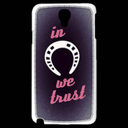 Coque Samsung Galaxy Note 3 Light In Luck We trust Rouge ZG