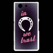 Coque Sony Xperia Z3 Compact In Luck We trust Rouge ZG
