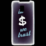 Coque LG P990 In Money We trust Bleu ZG