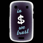 Coque Blackberry Bold 9900 In Money We trust Bleu ZG