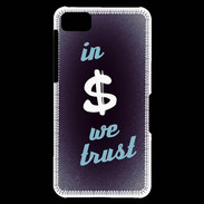 Coque Blackberry Z10 In Money We trust Bleu ZG