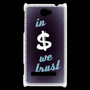 Coque HTC Windows Phone 8S In Money We trust Bleu ZG