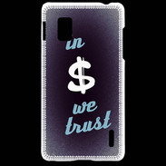 Coque LG Optimus G In Money We trust Bleu ZG