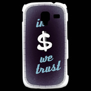Coque Samsung Galaxy Ace 2 In Money We trust Bleu ZG