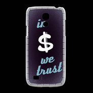 Coque Samsung Galaxy S4mini In Money We trust Bleu ZG