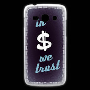 Coque Samsung Galaxy Ace3 In Money We trust Bleu ZG